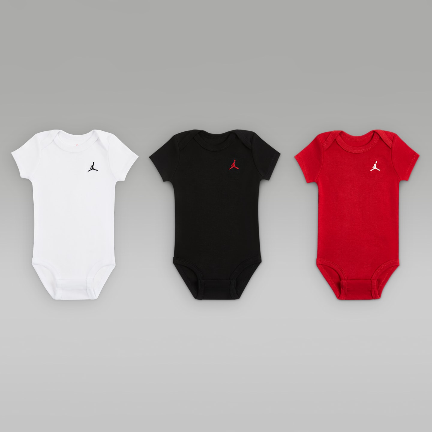 Детские боди Jordan Everyday Essentials для малышей 0-9 мес., набор из 3 шт, цвет: Разноцветный — фото 1