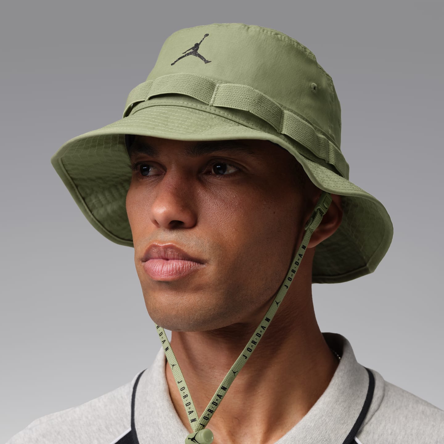 Мужская панама Jordan Apex Bucket Hat, цвет: Чёрный — фото 1