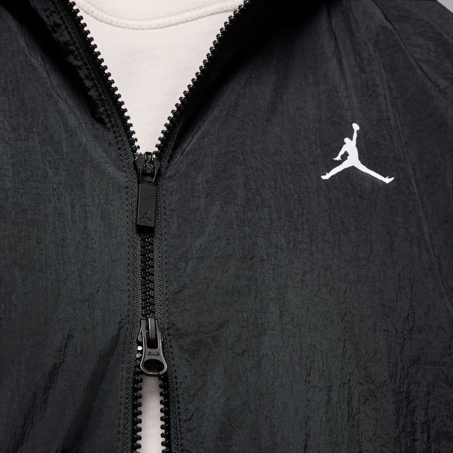Мужская куртка Jordan Sport Classic Hooded, цвет: Чёрный / Белый — фото 5