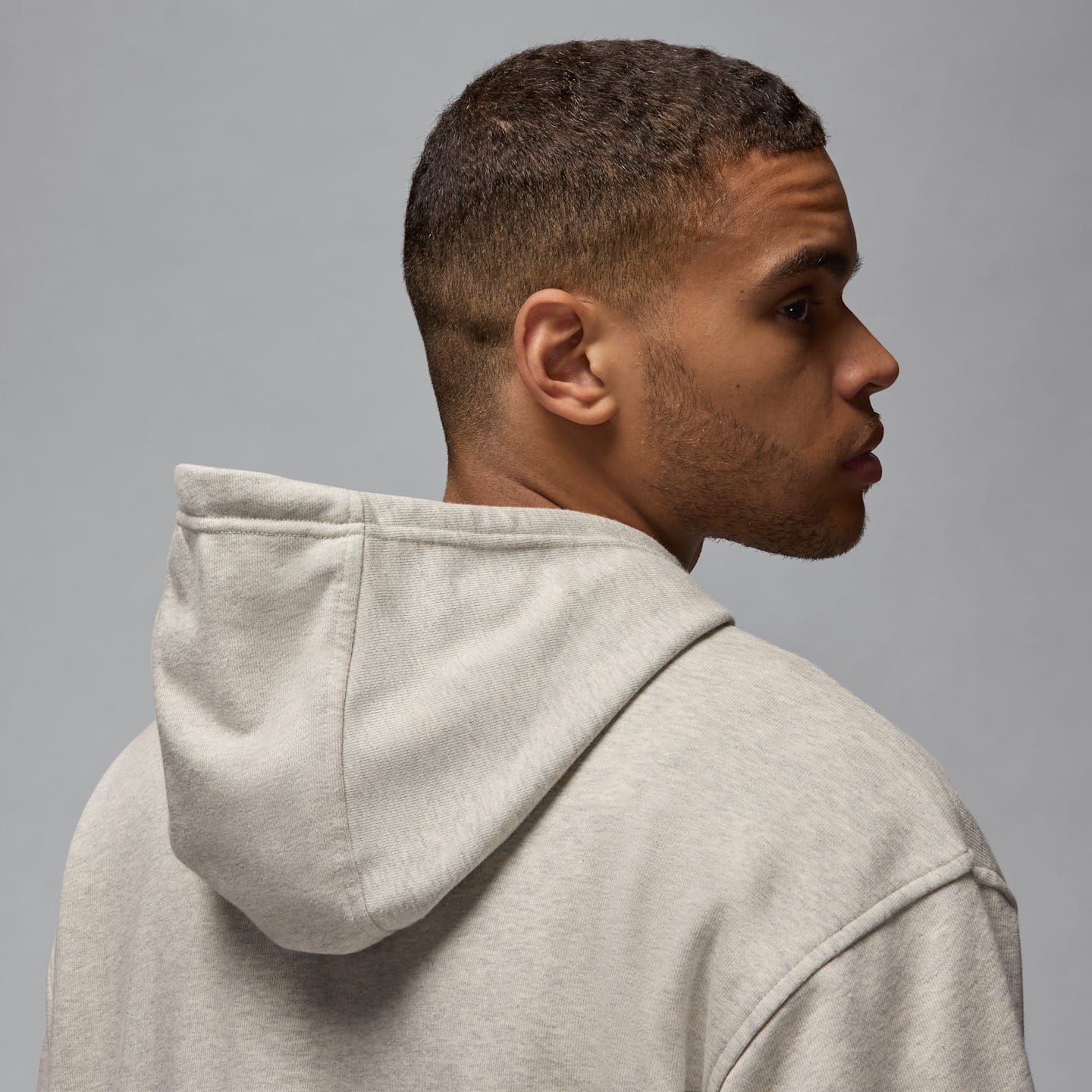 Мужское худи Jordan Sport Crossover Dri-FIT, цвет: Серый меланжевый / Белый — фото 5
