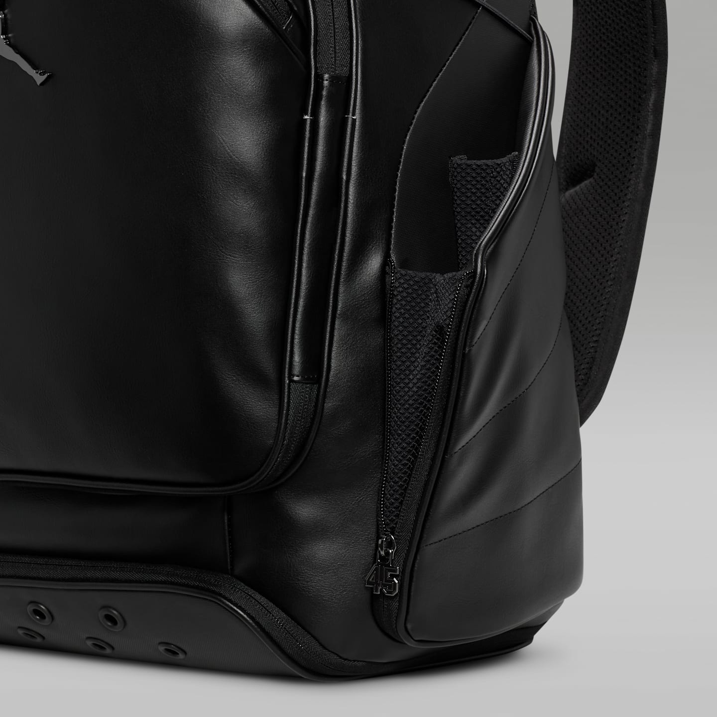 Рюкзак для бейсбольных бит Jordan Fly Elite, 31 л, цвет: Чёрный / Серебряный — фото 9