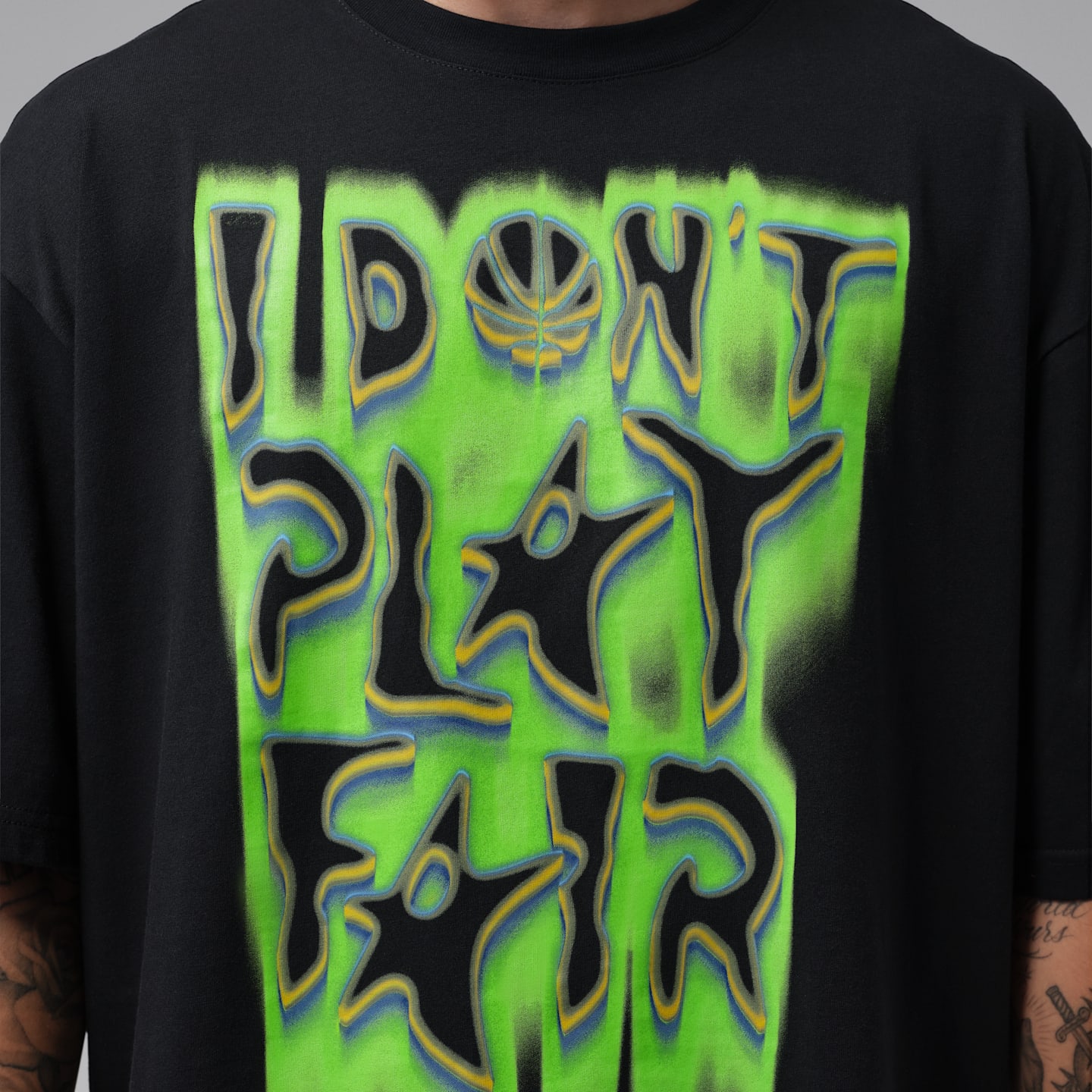 Мужская футболка Jordan Sport Space Jam Crew-Neck, цвет: Чёрный — фото 4