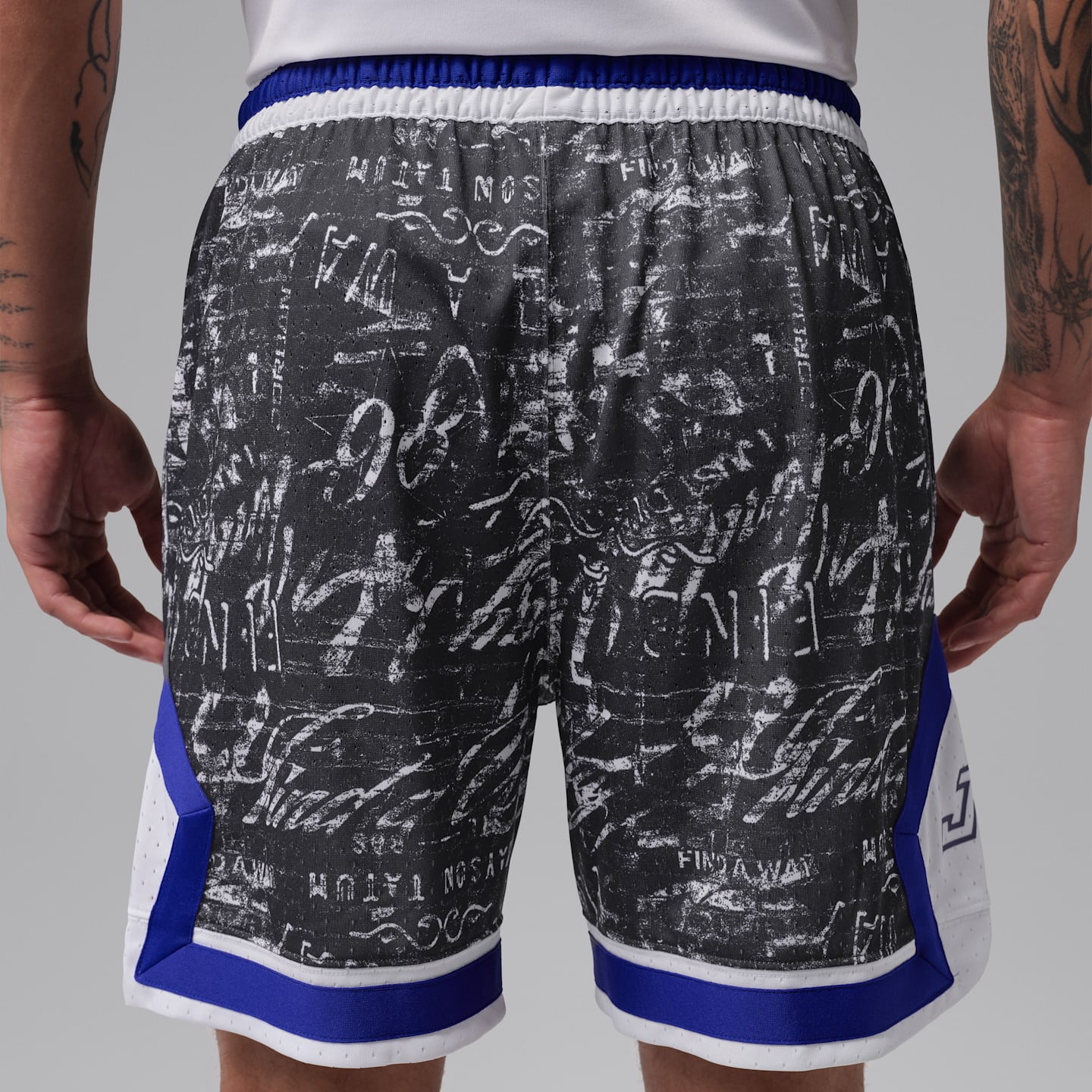 Мужские баскетбольные шорты Nike Tatum Sport Diamond Dri-FIT, цвет: Белый — фото 3