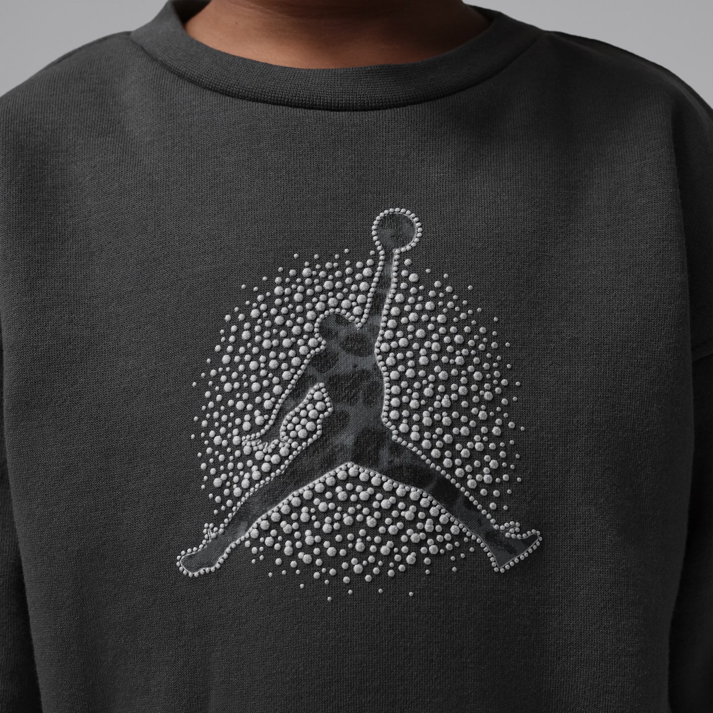 Комплект для малышей Jordan Fierce and Fearless из 2 предметов со свитшотом, цвет: Антрацитовый — фото 5