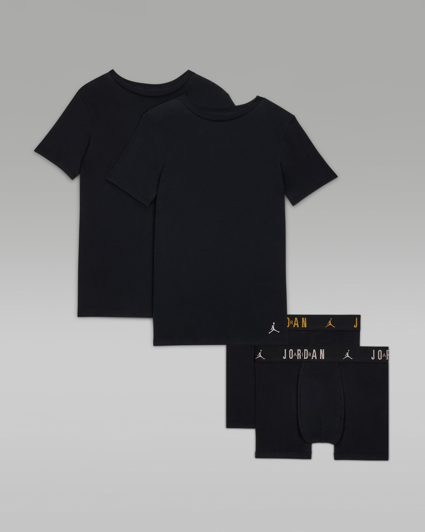 Детский комплект Jordan Basics из 4 предметов, цвет: Чёрный — фото 5
