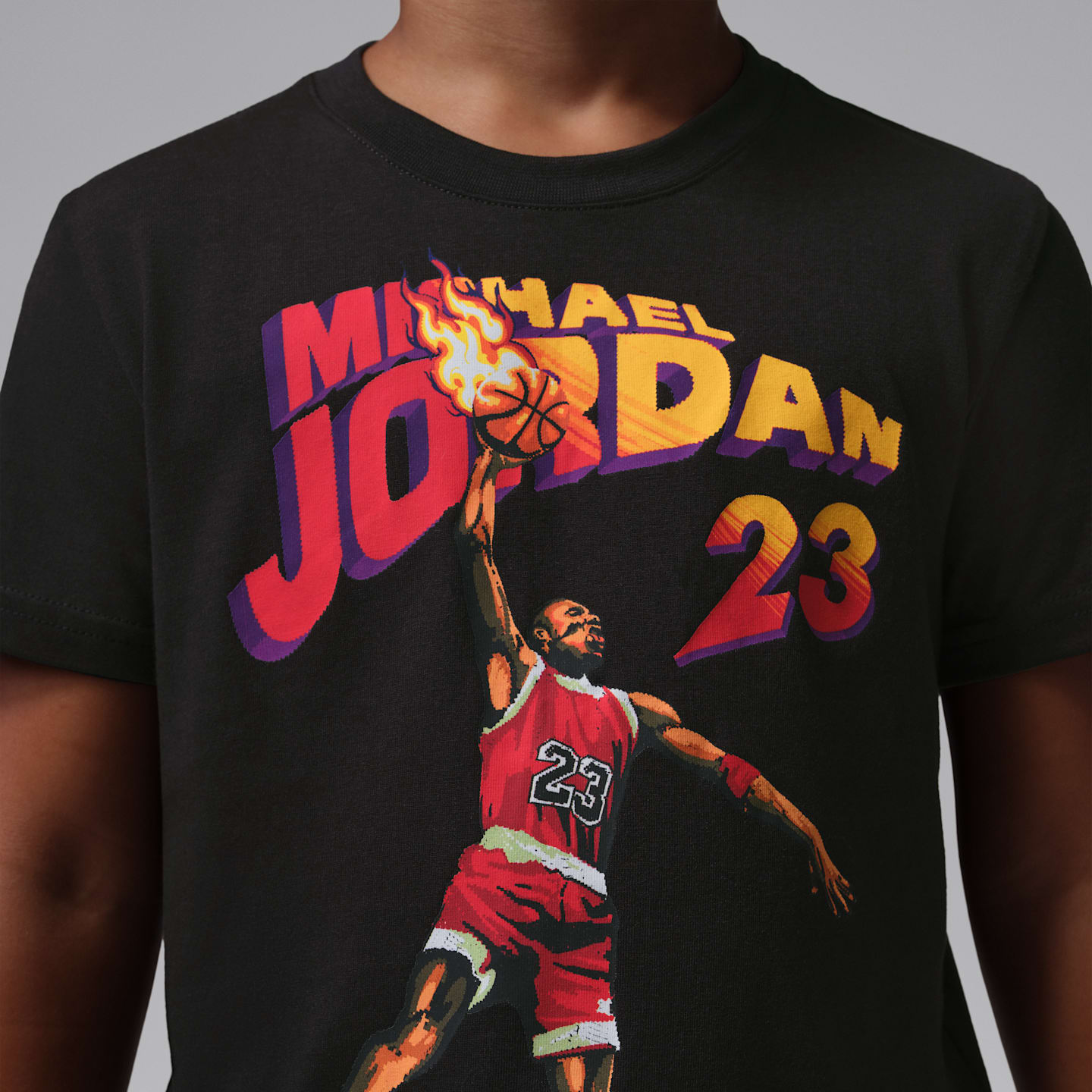 Детская футболка Jordan Video Game, цвет: Чёрный — фото 4