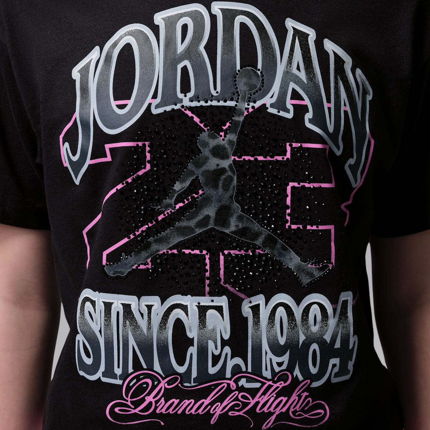 Детская футболка Jordan Fierce and Fearless, цвет: Чёрный — фото 4
