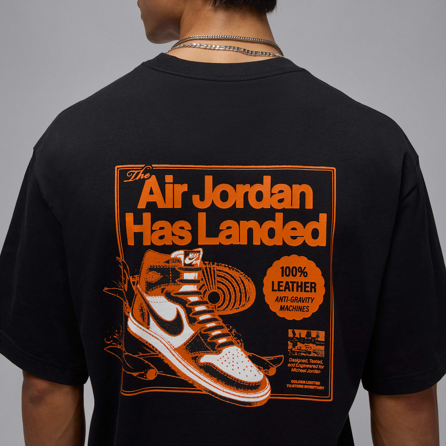 Мужская футболка Jordan AJ1, цвет: Чёрный / Белый — фото 5