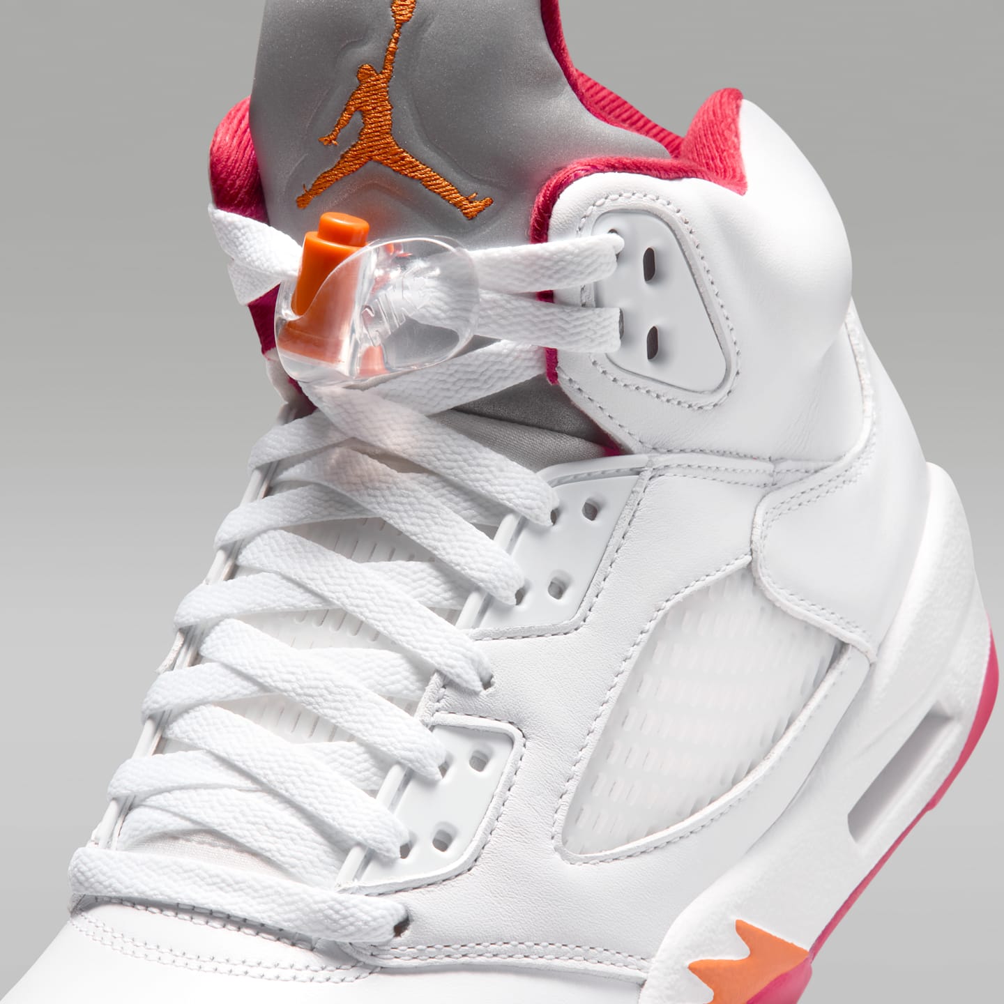 Женские кроссовки Air Jordan 5 Retro "Sunset" Shoes, цвет: Белый / Красный — фото 7