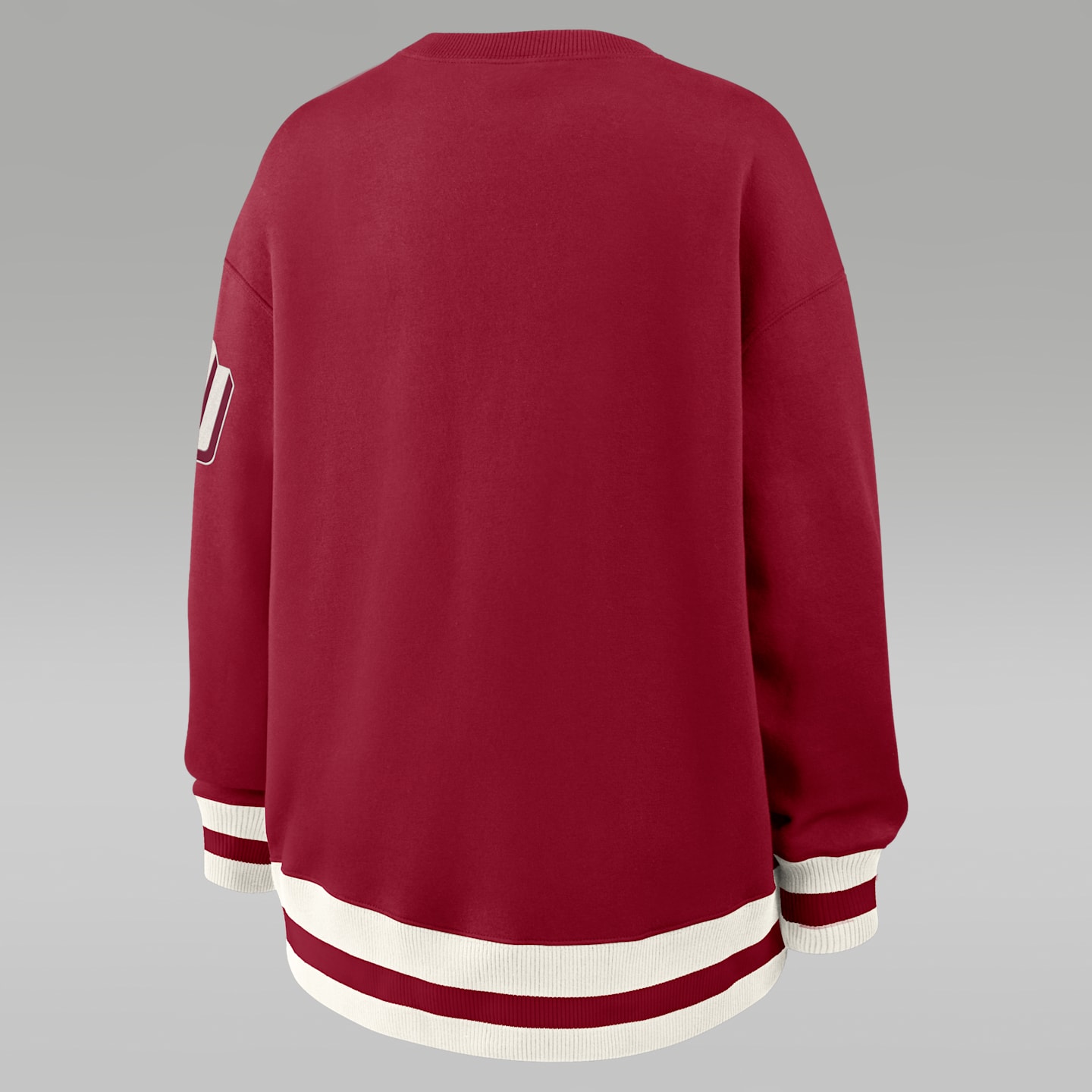 Женские свитеры Oklahoma Legacy Nike College Pullover Crew, цвет: Малиновый / Белый — фото 2