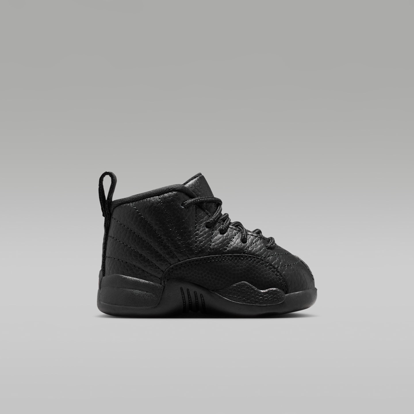 Детские кроссовки Jordan 12 Retro "Bloodline" Baby/Toddler Shoes, цвет: Чёрный / Красный — фото 3