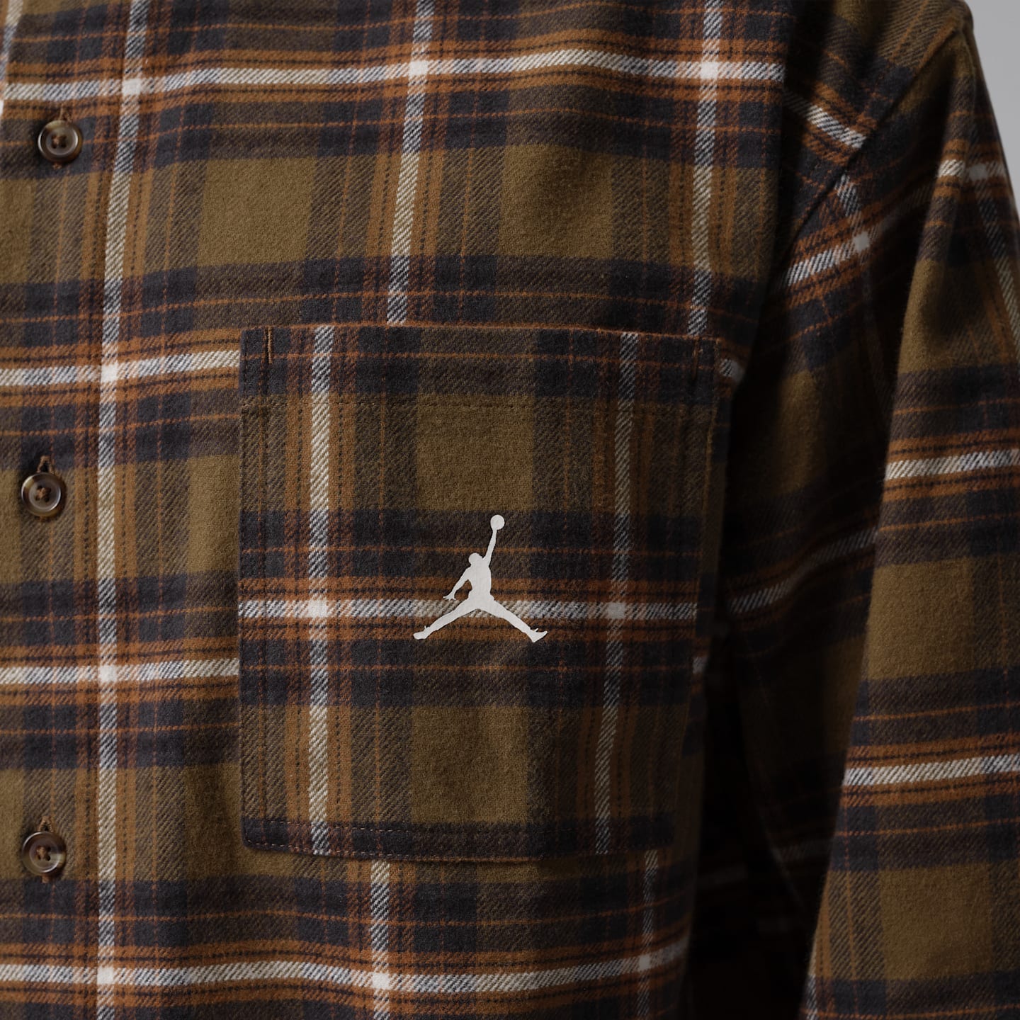 Мужские кроссовки Jordan Brooklyn Graphic Flannel, цвет: Коричневый / Молочный — фото 4