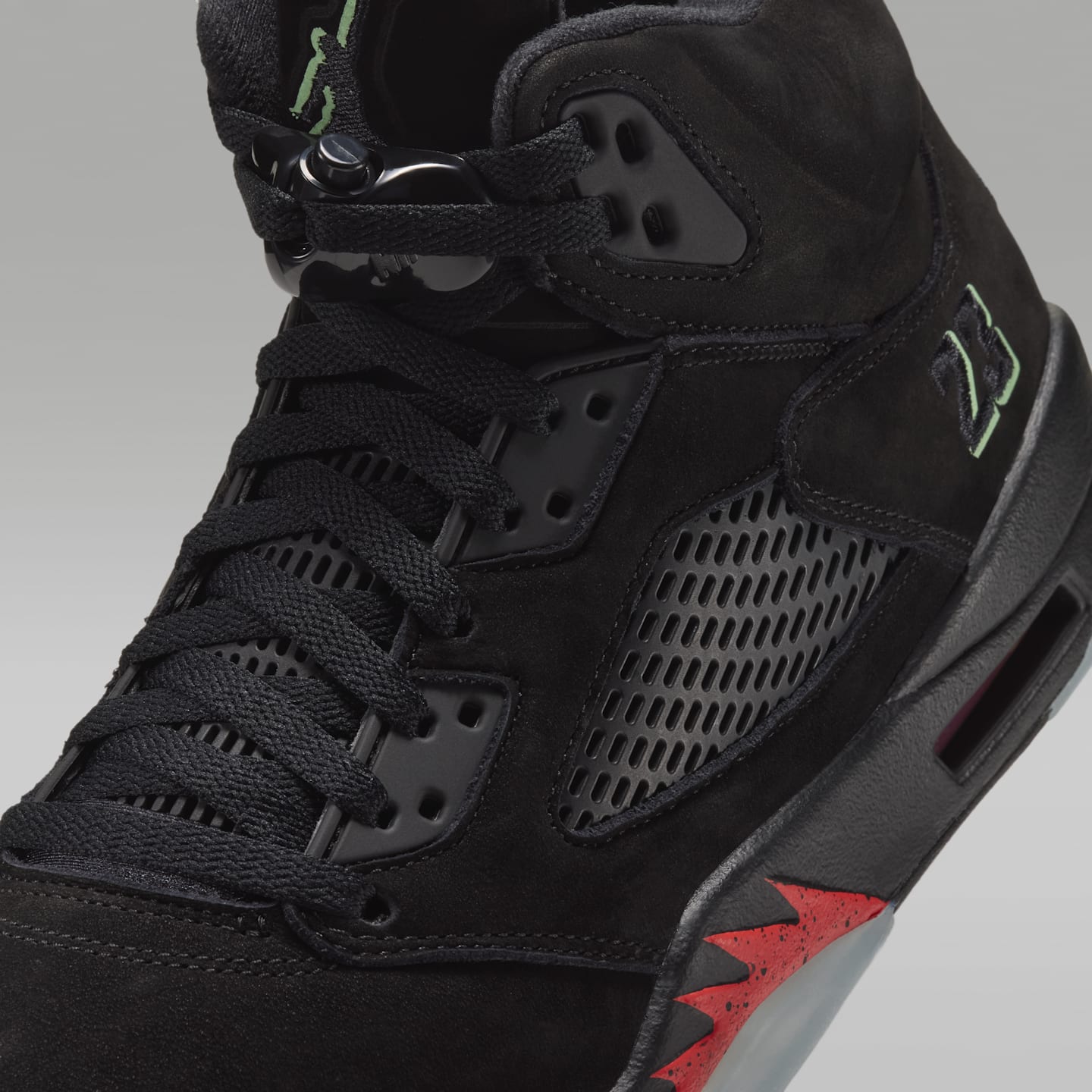 Детские кроссовки Jordan Air Jordan 5 Retro "Halloween, цвет: Чёрный / Красный, вариант 1 — фото 7