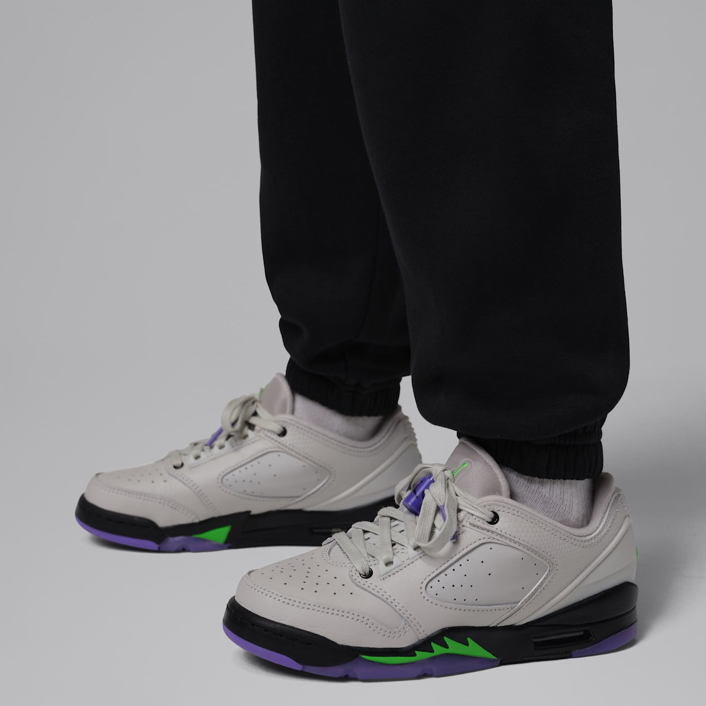 Детские флисовые брюки Jordan Shock and Ahhh, цвет: Чёрный — фото 6