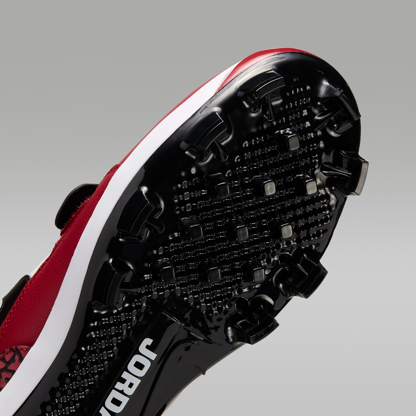Мужские бутсы Jordan Legacy 312 Low MCS Baseball, цвет: Белый / Красный — фото 7