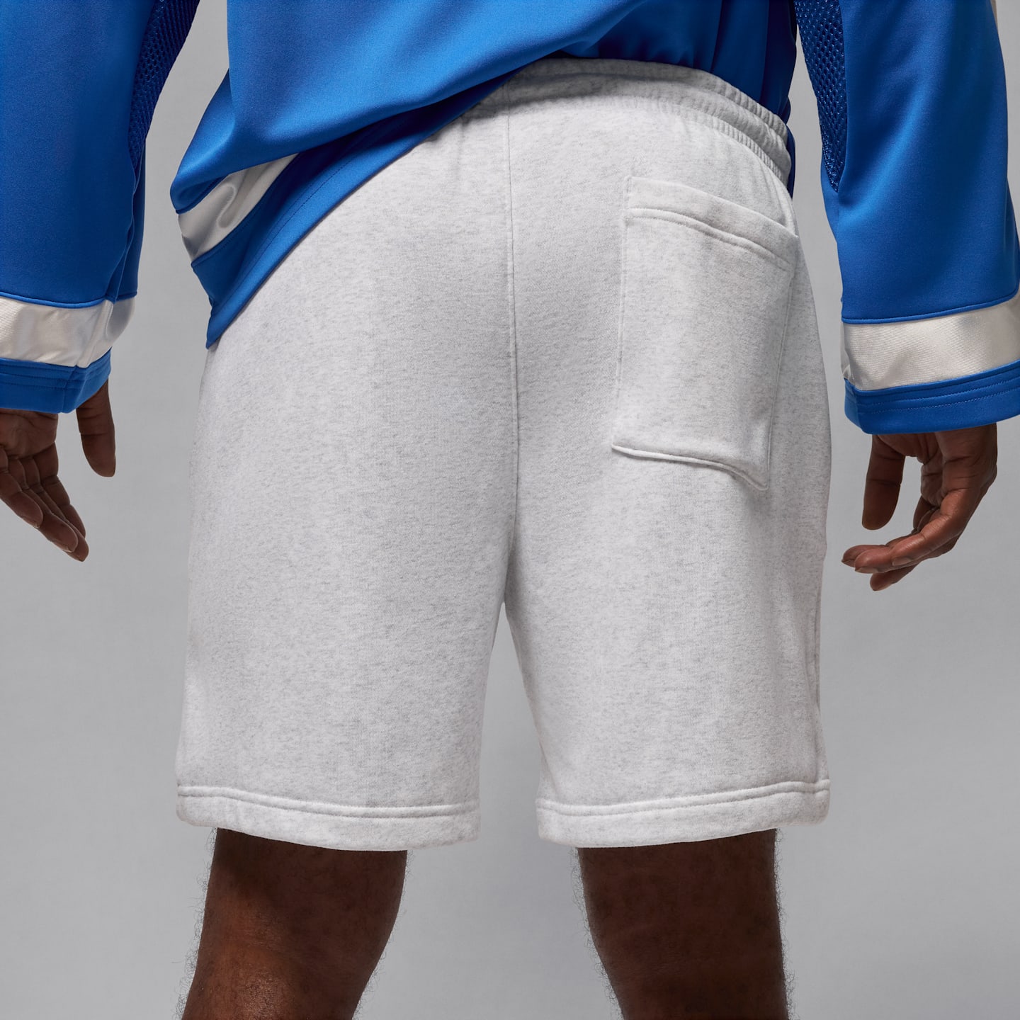 Мужские шорты Jordan Brooklyn Collegiate, цвет: Берёзовый меланжевый / Чёрный — фото 3