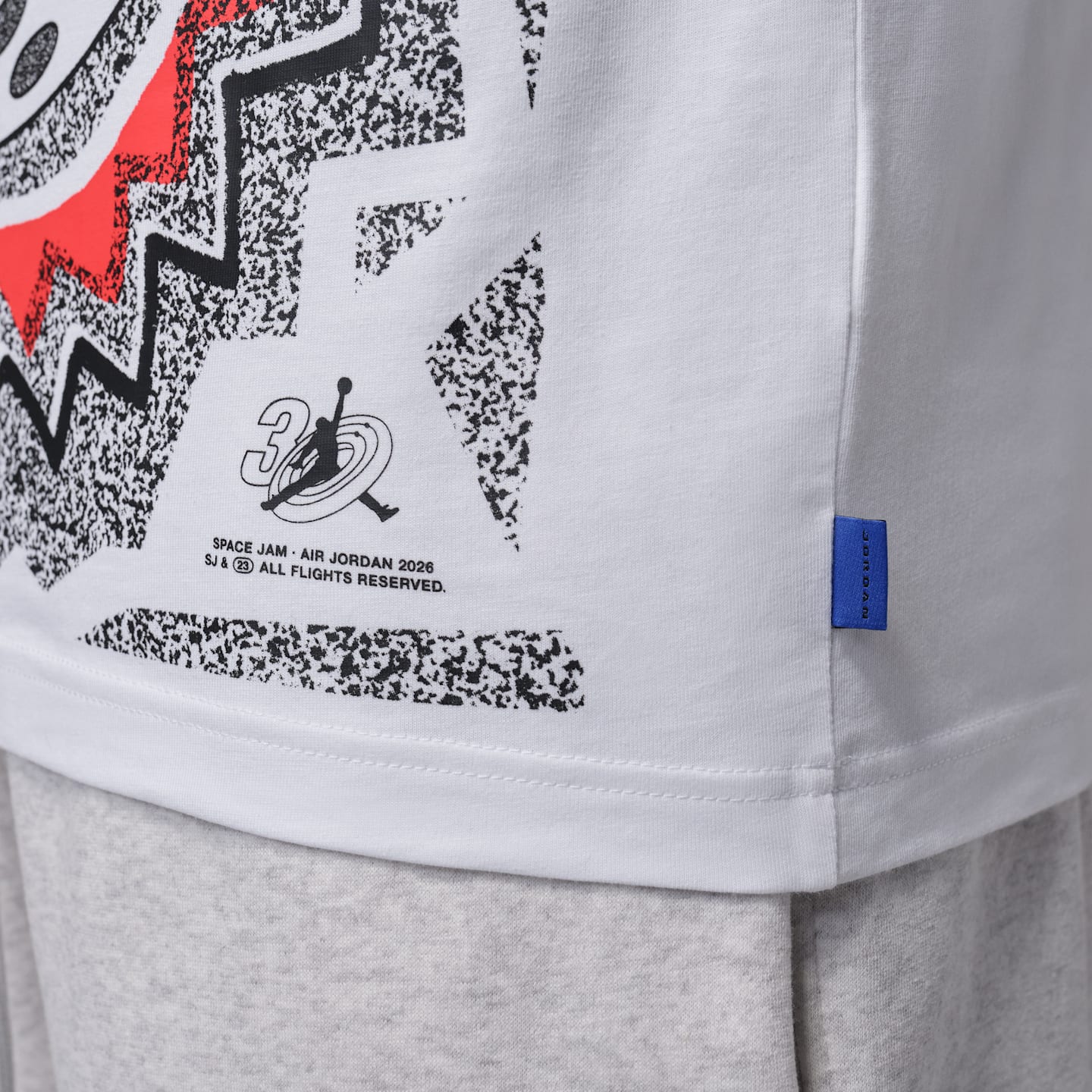 Мужская футболка Jordan Brooklyn Space Jam Bugs Bunny Crew-Neck, цвет: Белый — фото 5