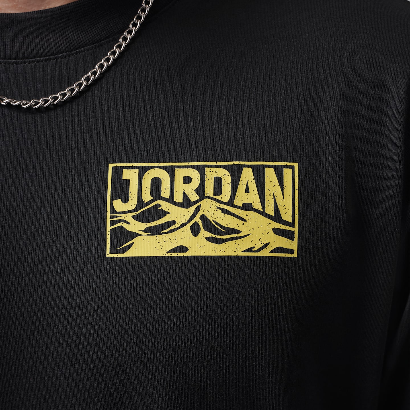 Мужская футболка Jordan Flight Mountainside Long-Sleeve, цвет: Чёрный — фото 4