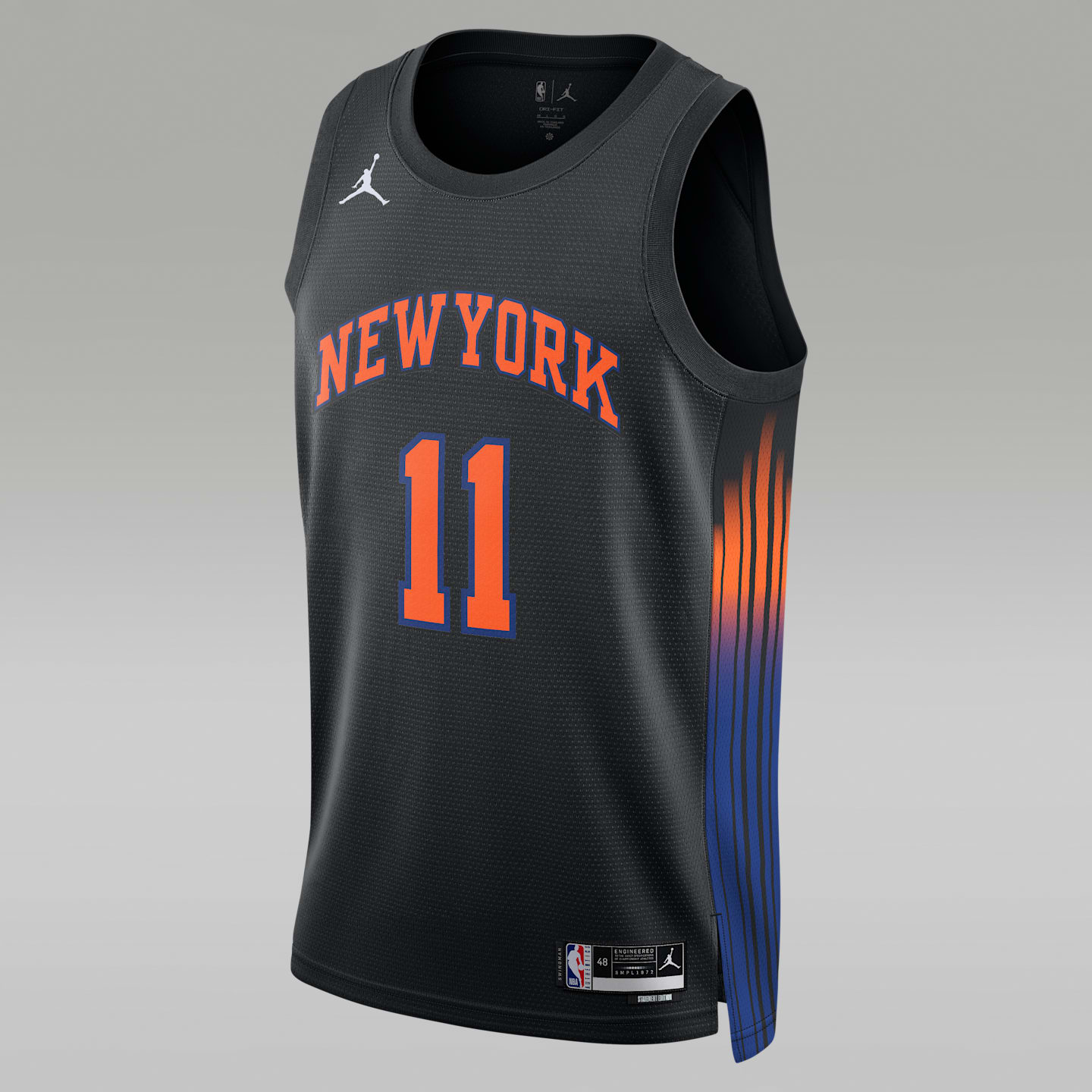 Мужская майка-джерси Nike Dri-FIT NBA Swingman New York Knicks 2025/26 Statement Edition, цвет: Чёрный — фото 1