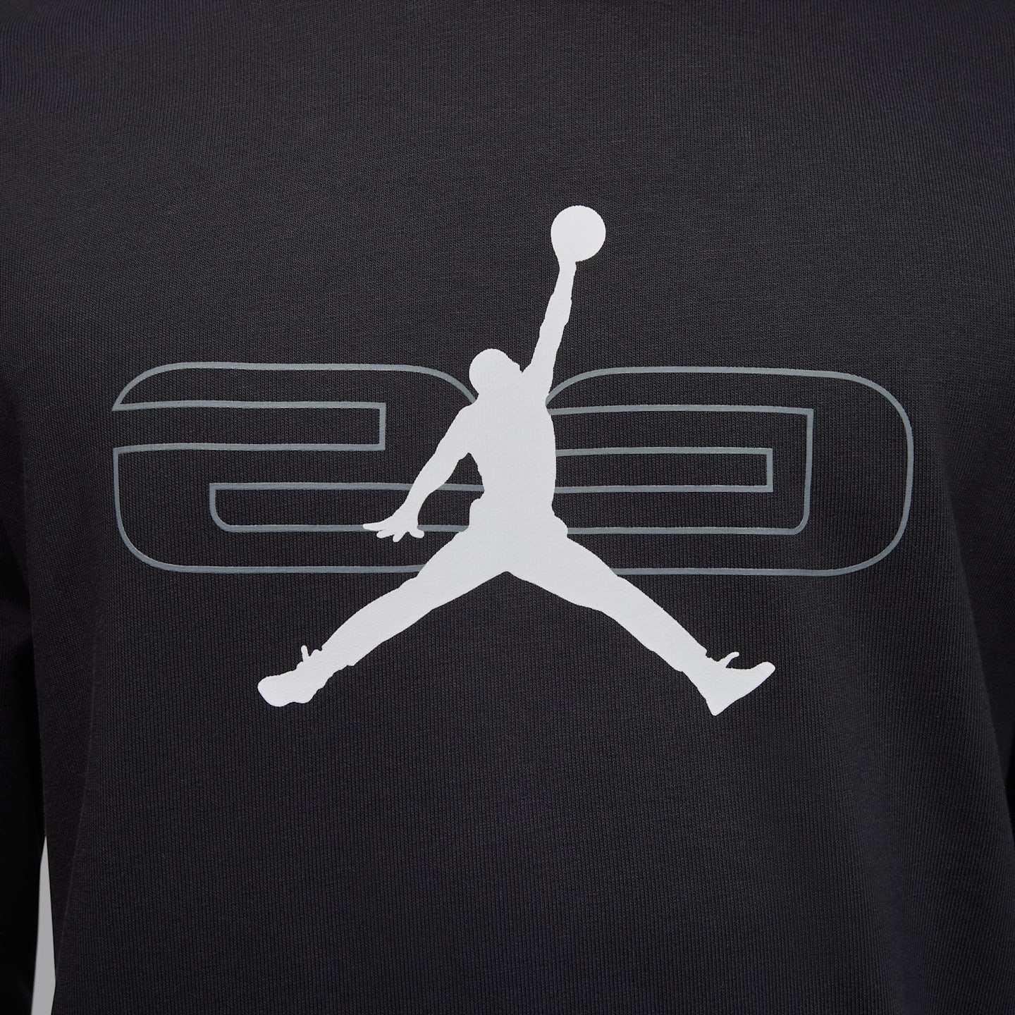 Мужское флисовое худи Jordan Sport Crossover, цвет: Чёрный / Дымчатый серый — фото 4