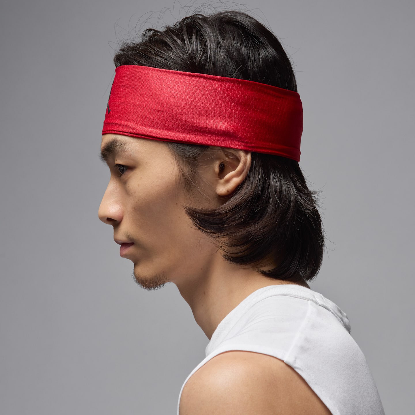 Спортивная повязка на голову Jordan Dri-FIT Performance, цвет: Красный / Чёрный — фото 3