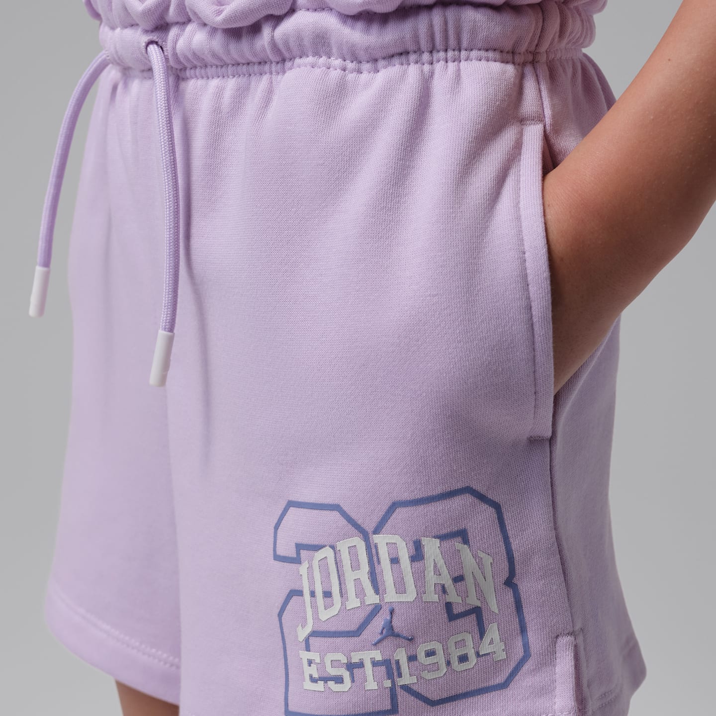 Детские шорты Jordan Secret Diary Paperbag, цвет: Фиолетовый туманный — фото 4
