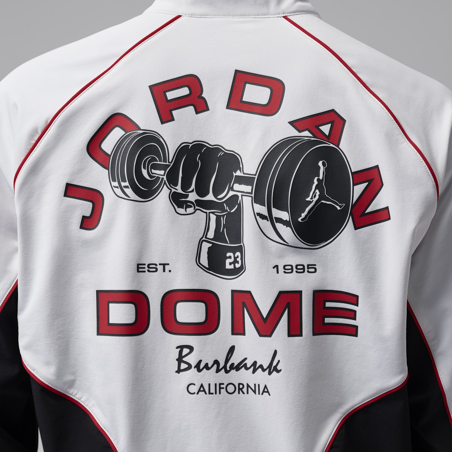 Мужской пиджак Jordan Sport Dome Jam Suit, цвет: Снежный белый / Чёрный — фото 6