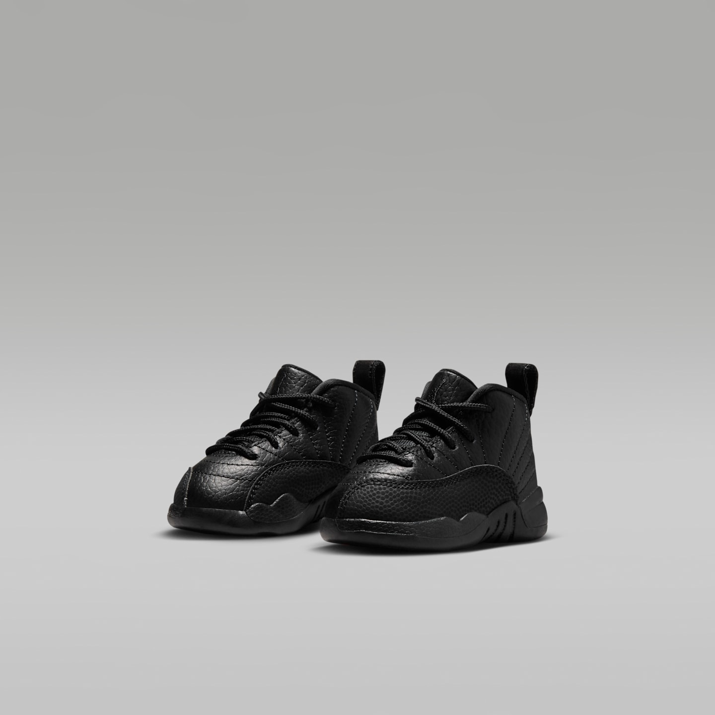 Детские кроссовки Jordan 12 Retro "Bloodline" Baby/Toddler Shoes, цвет: Чёрный / Красный — фото 5