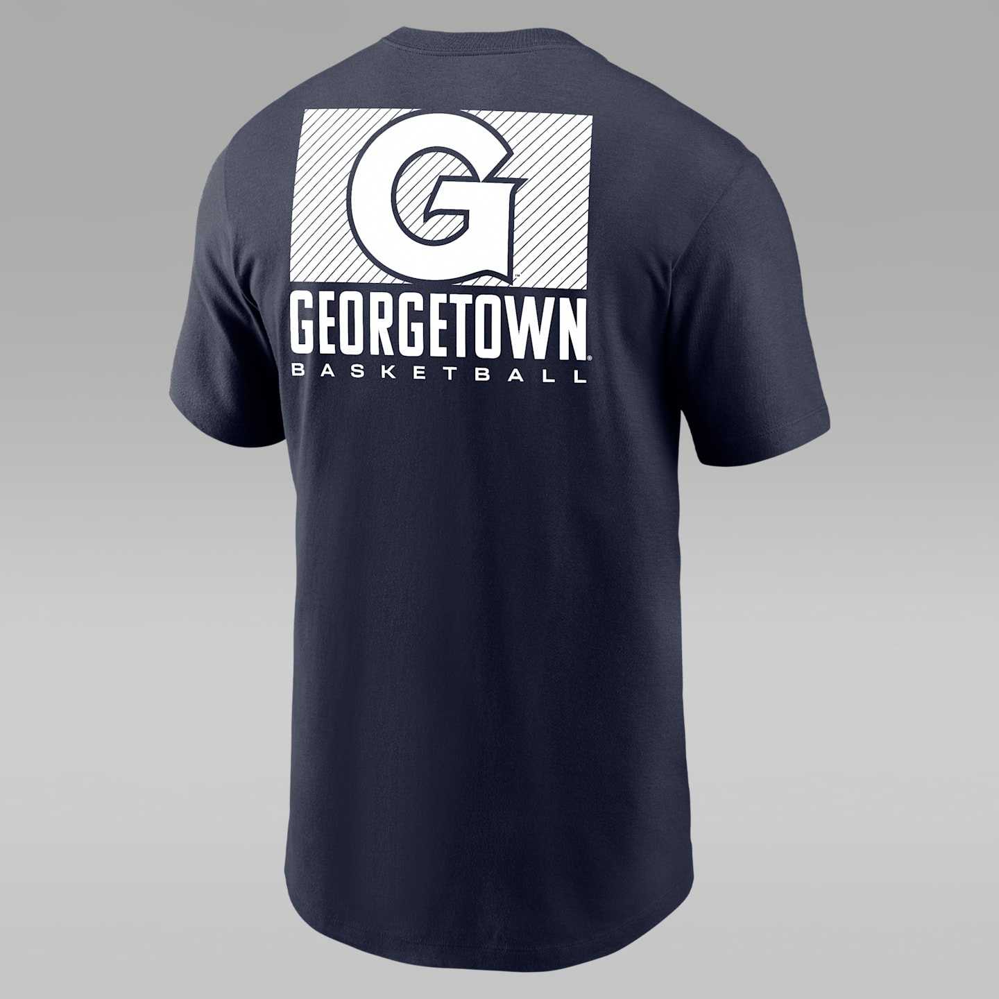 Мужская футболка Jordan Georgetown Half Court Basketball Dri-FIT College, цвет: Серый — фото 2