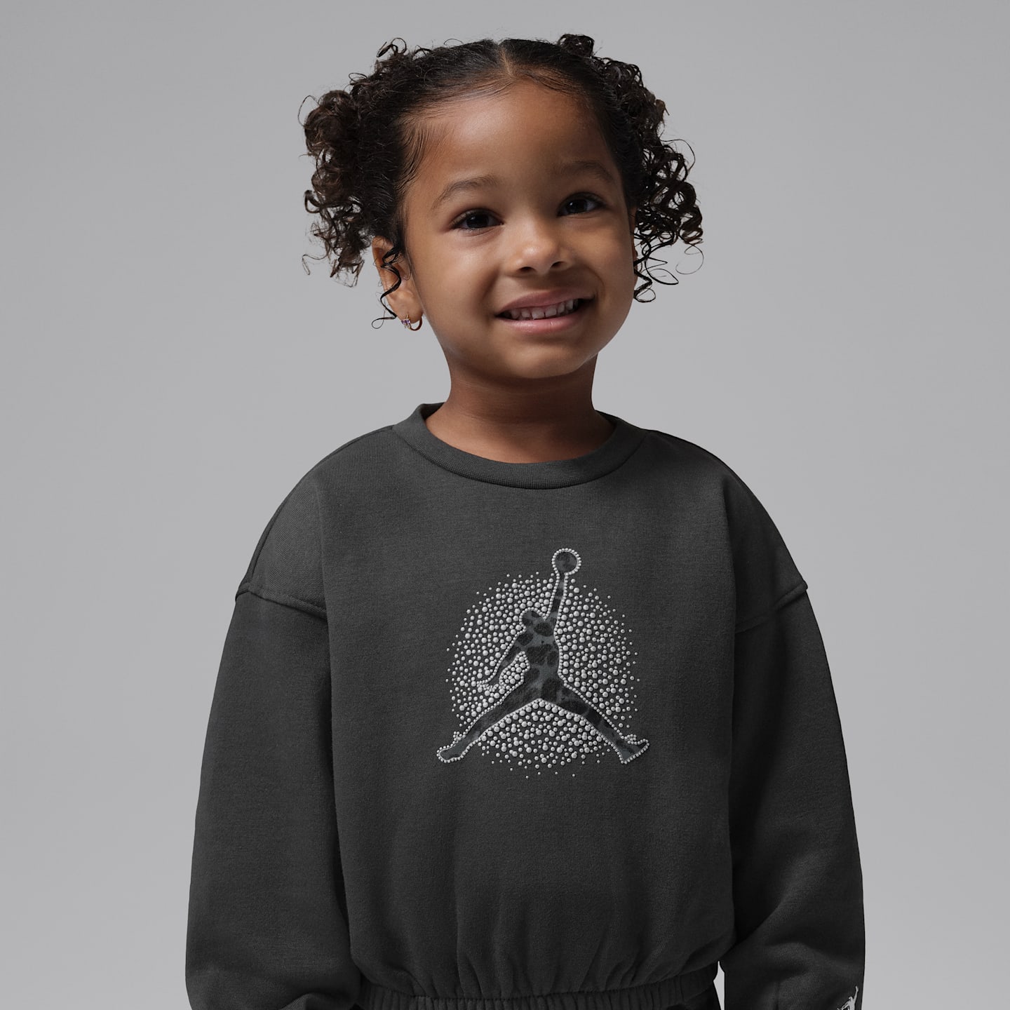 Комплект для малышей Jordan Fierce and Fearless из 2 предметов со свитшотом, цвет: Антрацитовый — фото 3