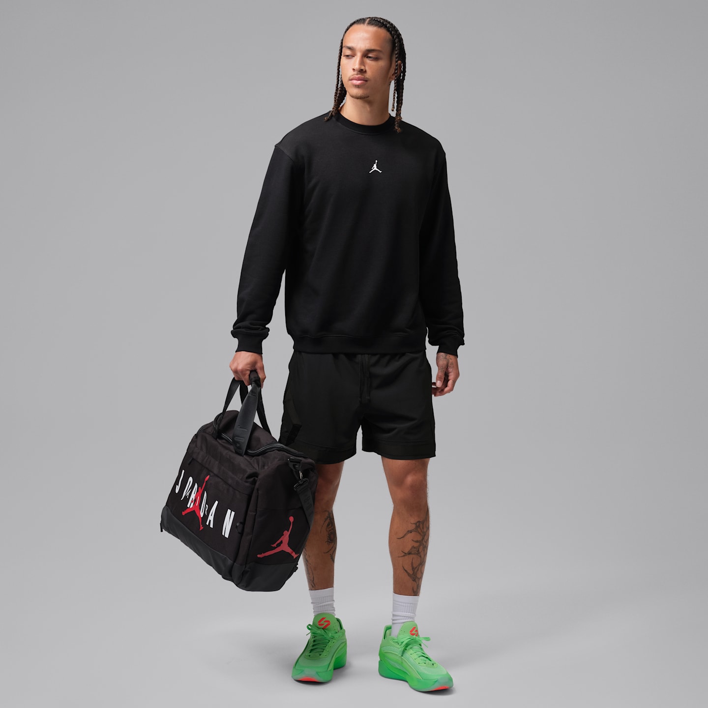 Мужской свитшот Jordan Sport Crossover Dri-FIT, цвет: Чёрный — фото 4
