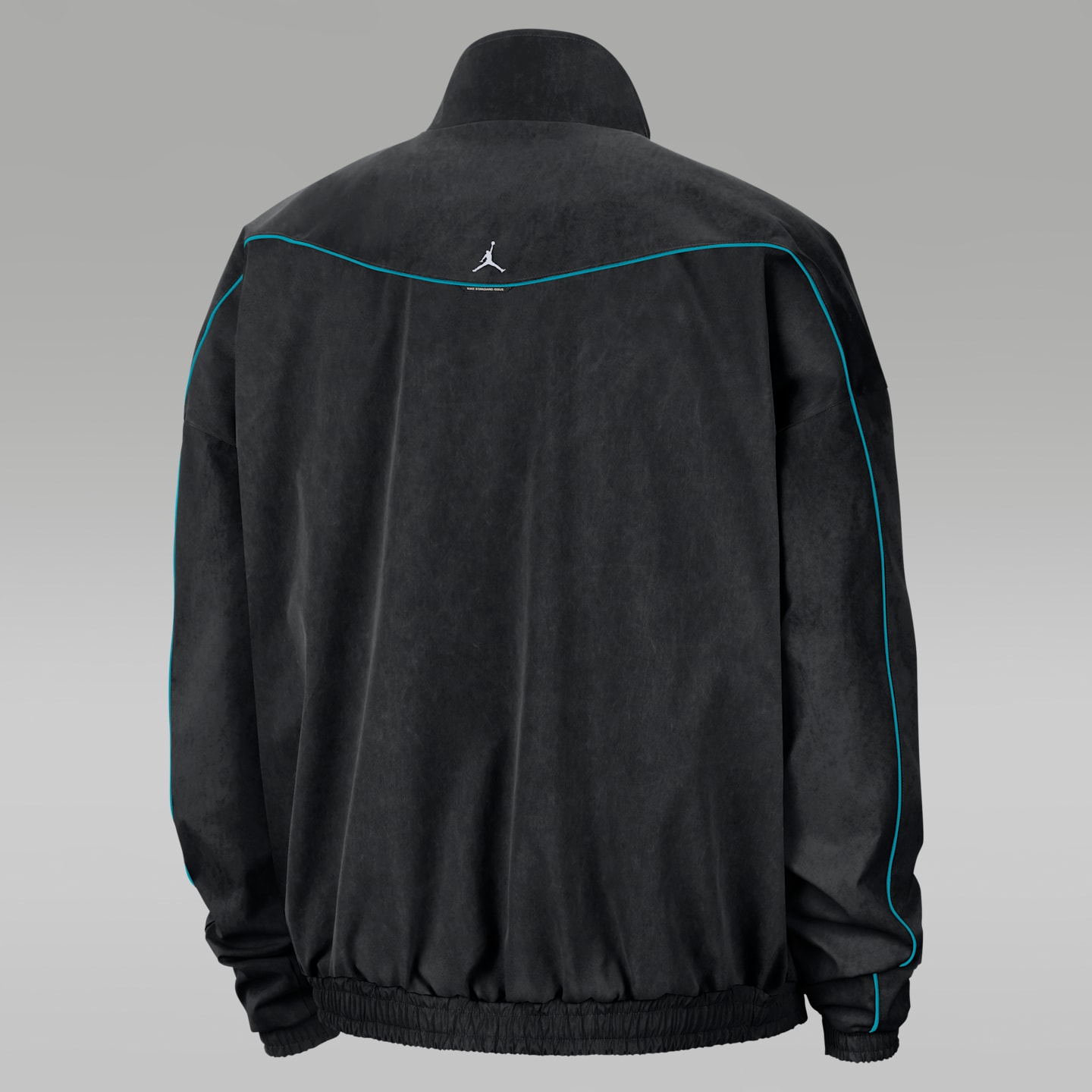 Мужская куртка Nike Charlotte Hornets Standard Issue Dri-FIT Basketball Woven, цвет: Чёрный / Бирюзовый — фото 2