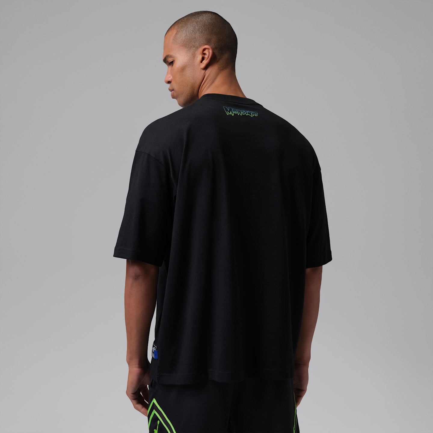 Мужская футболка Jordan Sport Space Jam Monstars Crew-Neck, цвет: Чёрный — фото 2