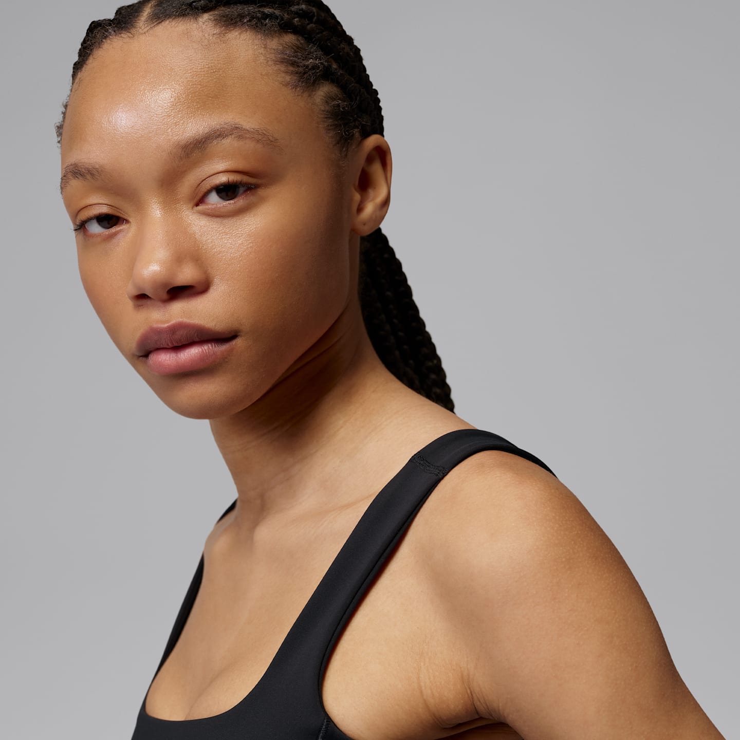 Женский топ Jordan Sport Flightweight Dri-FIT Cropped Top, цвет: Чёрный — фото 3