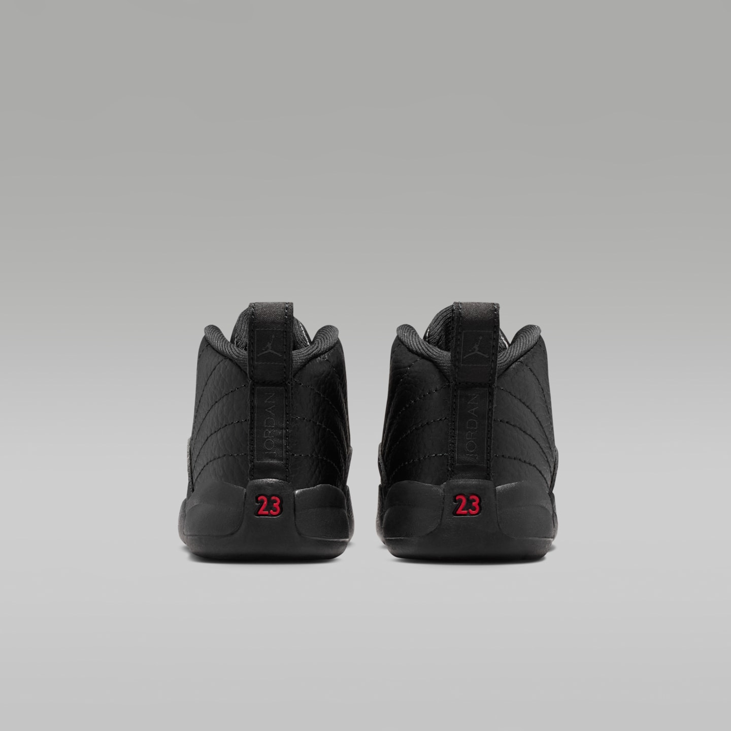 Детские кроссовки Jordan 12 Retro "Bloodline" Baby/Toddler Shoes, цвет: Чёрный / Красный — фото 6