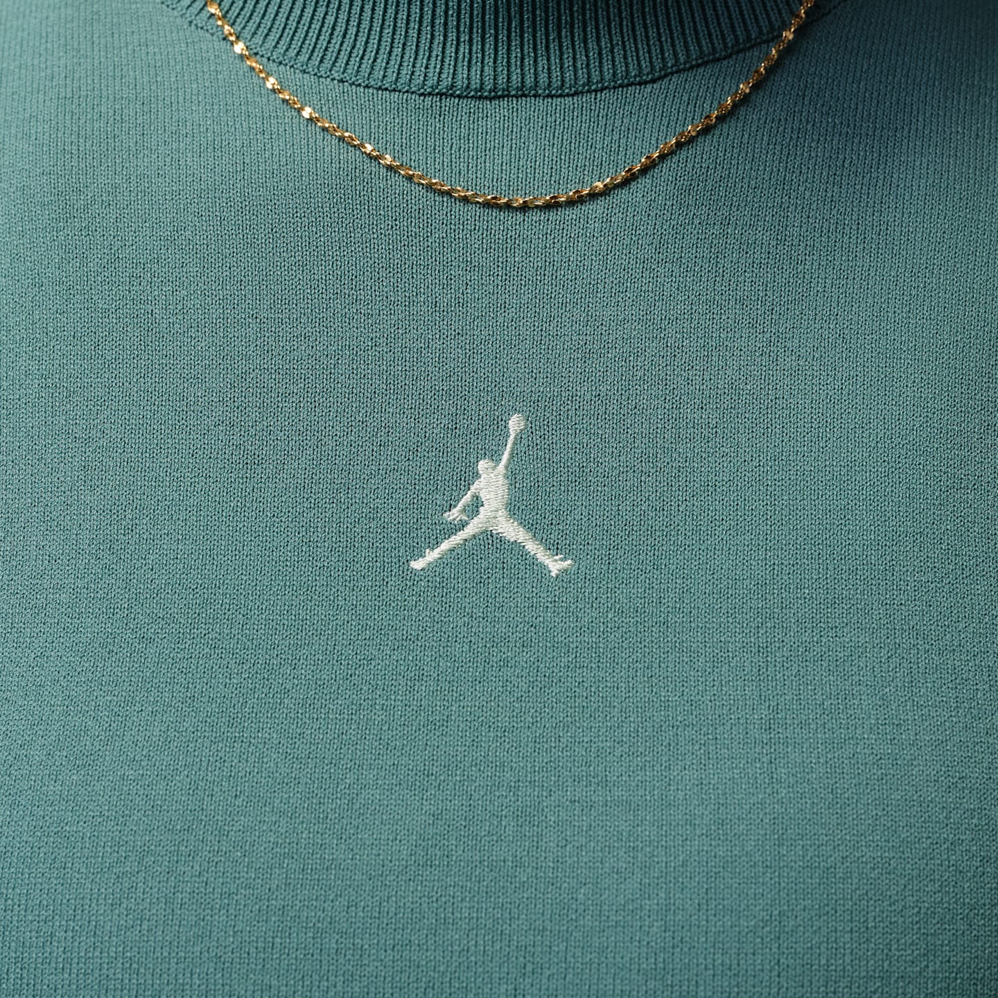Женский топ для гольфа Jordan Sport с воротником-стойкой и коротким рукавом, цвет: Фисташковый морозный — фото 4