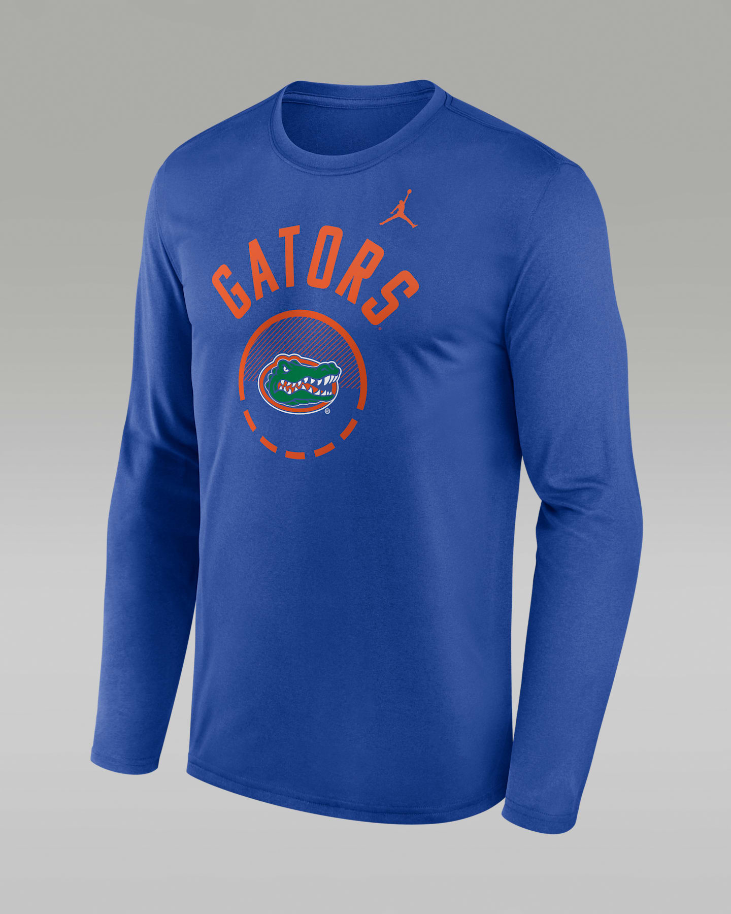 Мужские футболки Florida Courtside Jordan Brand Dri-FIT College Long-Sleeve T-Shirt, цвет: Королевский синий — фото 3