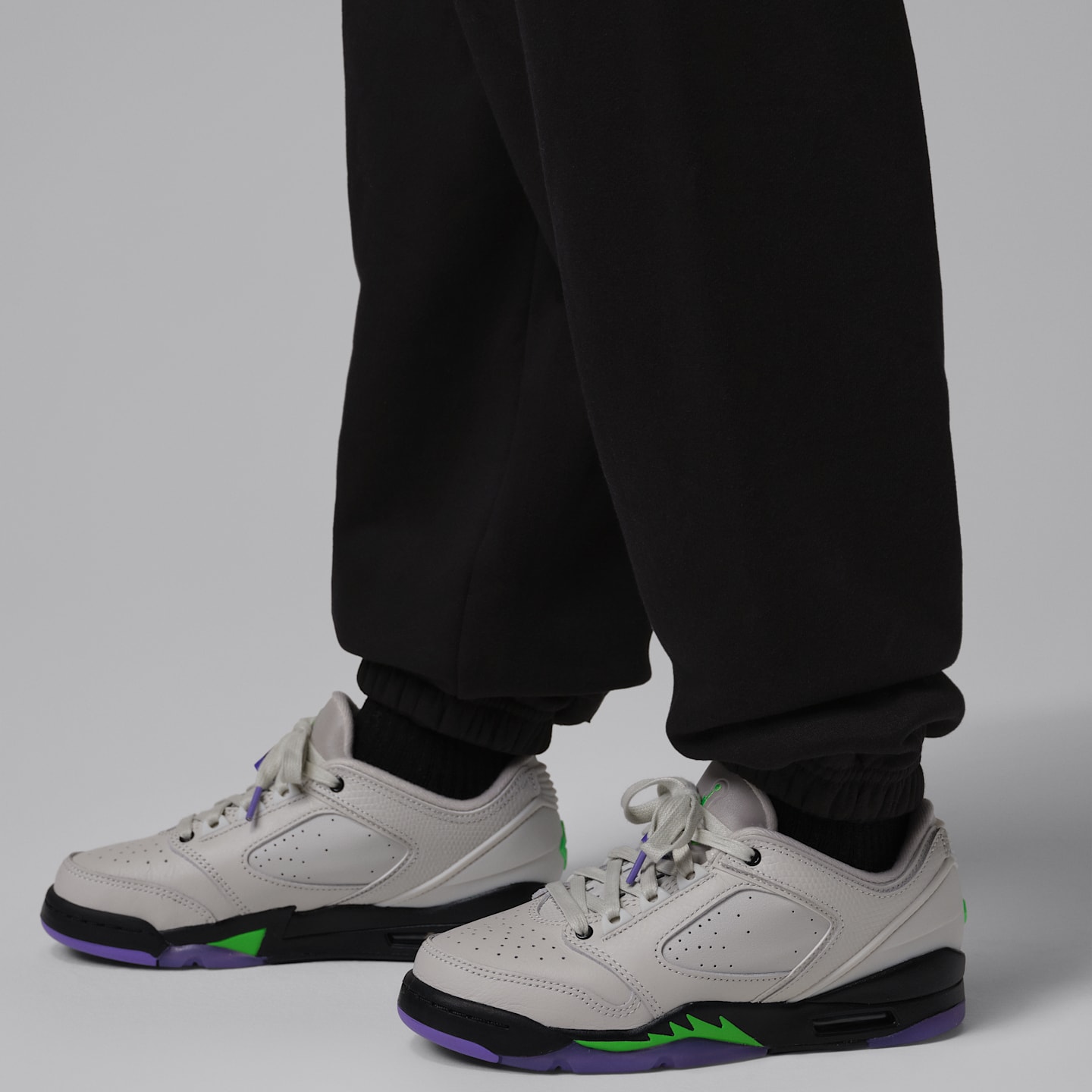 Детские флисовые брюки Jordan Shock and Ahhh, цвет: Чёрный — фото 6