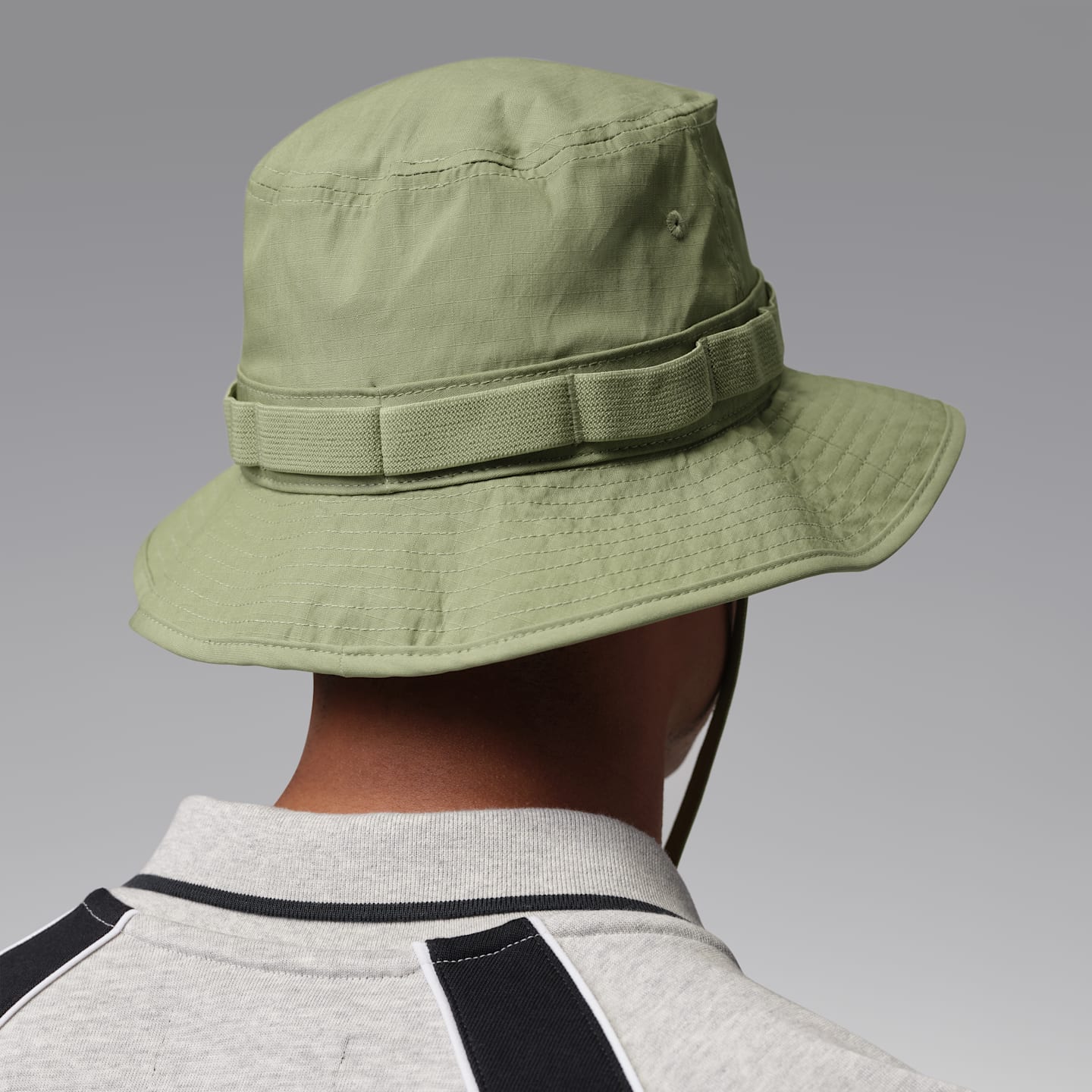 Мужская панама Jordan Apex Bucket Hat, цвет: Чёрный — фото 2
