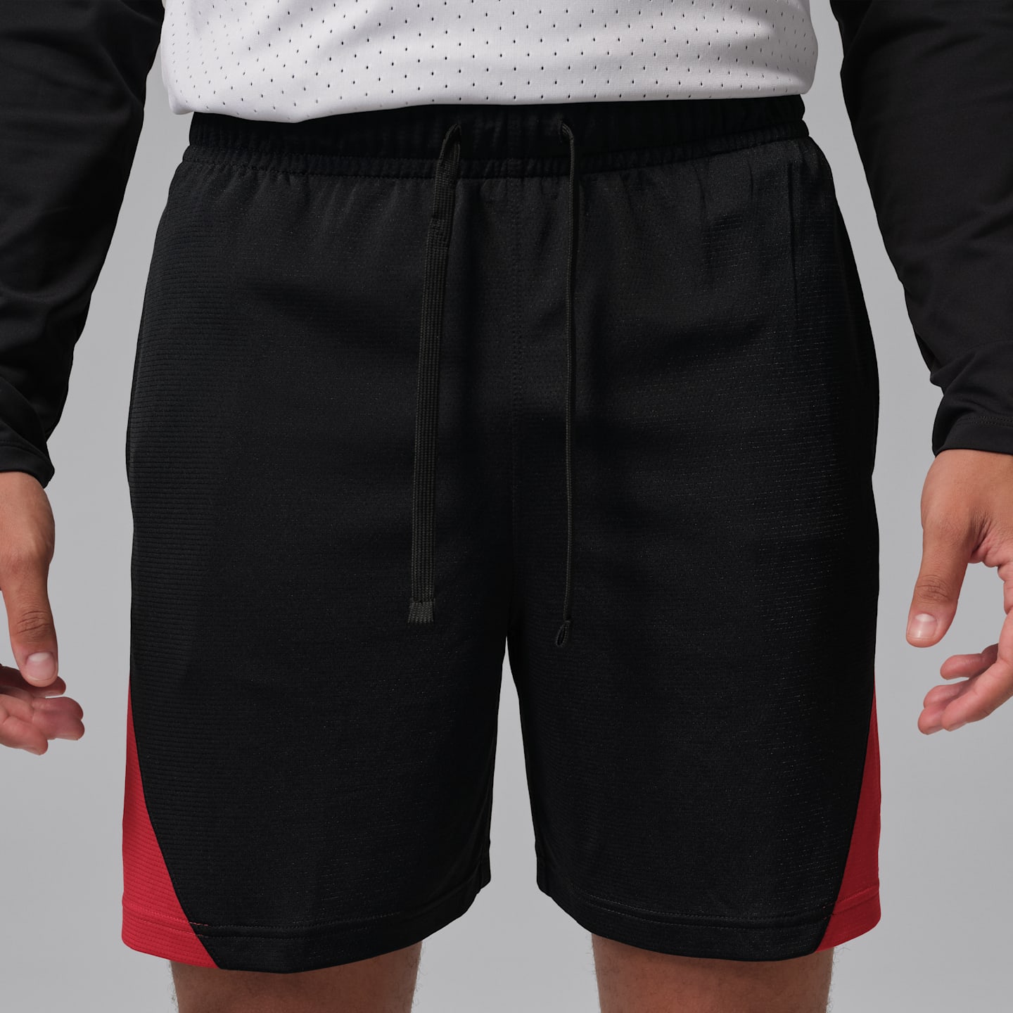 Мужские шорты Jordan Sport Dri-FIT, цвет: Чёрный / Красный — фото 2