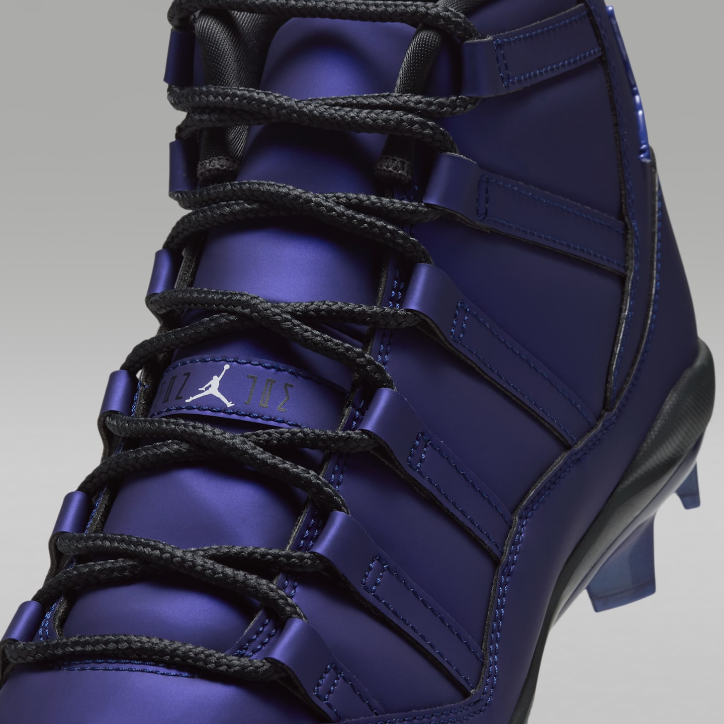 Мужские бутсы Jordan 11 Retro MCS "Space Jam" Baseball, цвет: Почти чёрный — фото 8