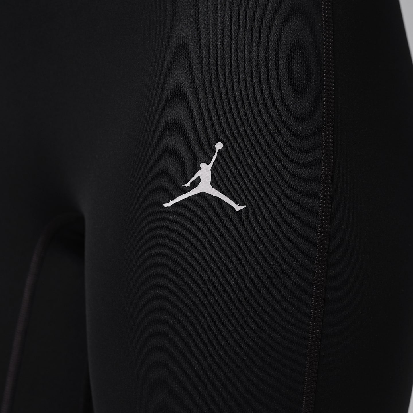 Женские леггинсы Jordan Sport High-Rise Single-Leg Basketball Tights (Left), цвет: Чёрный / Белый — фото 4