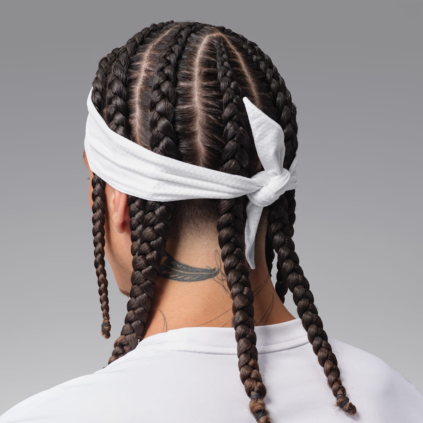 Мужские кроссовки Jordan Dri-FIT Performance Sport Head Tie, цвет: Белый / Чёрный — фото 2