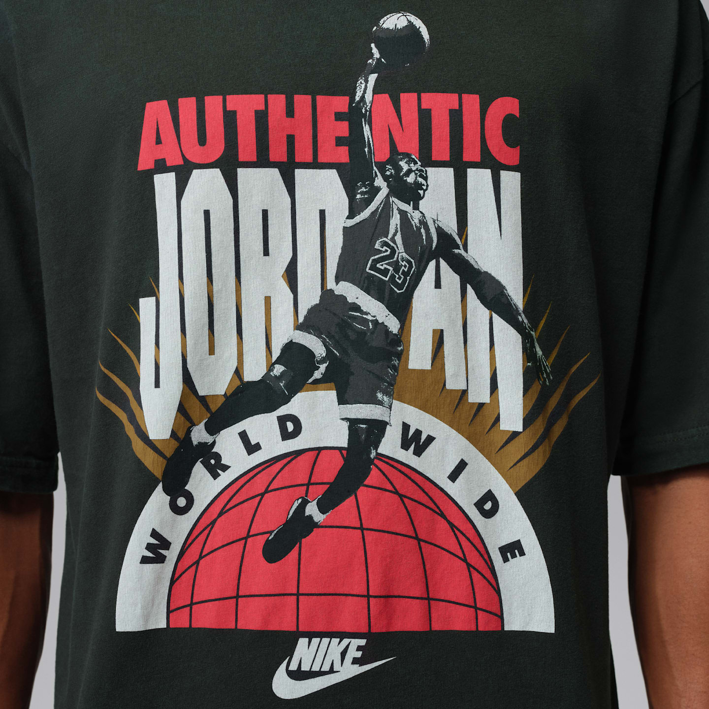 Мужская футболка Jordan Reissue оверсайз, цвет: Почти чёрный — фото 4