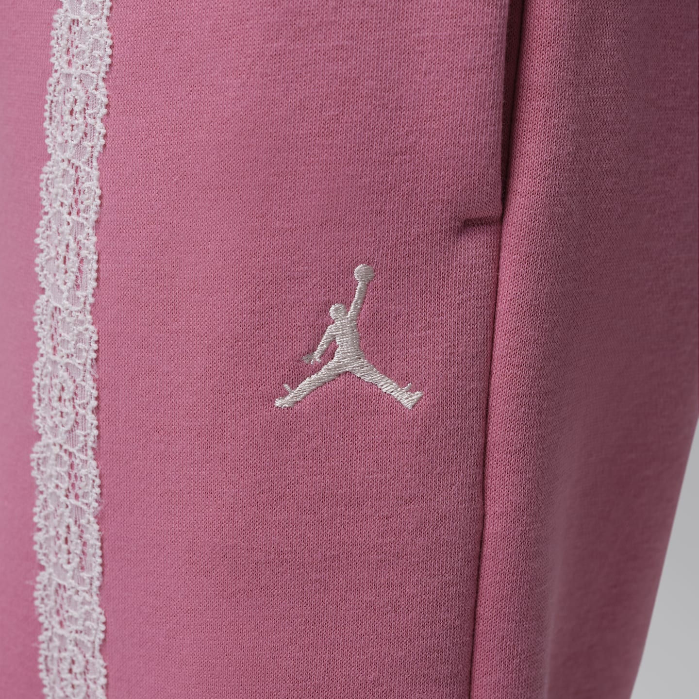 Детские брюки Jordan Fleece, цвет: Пустынный ягодный — фото 5