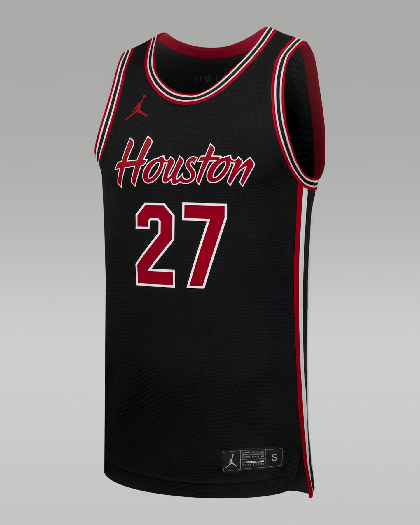 Мужские топы Houston Basketball Jordan College Replica Jersey, цвет: Чёрный — фото 3
