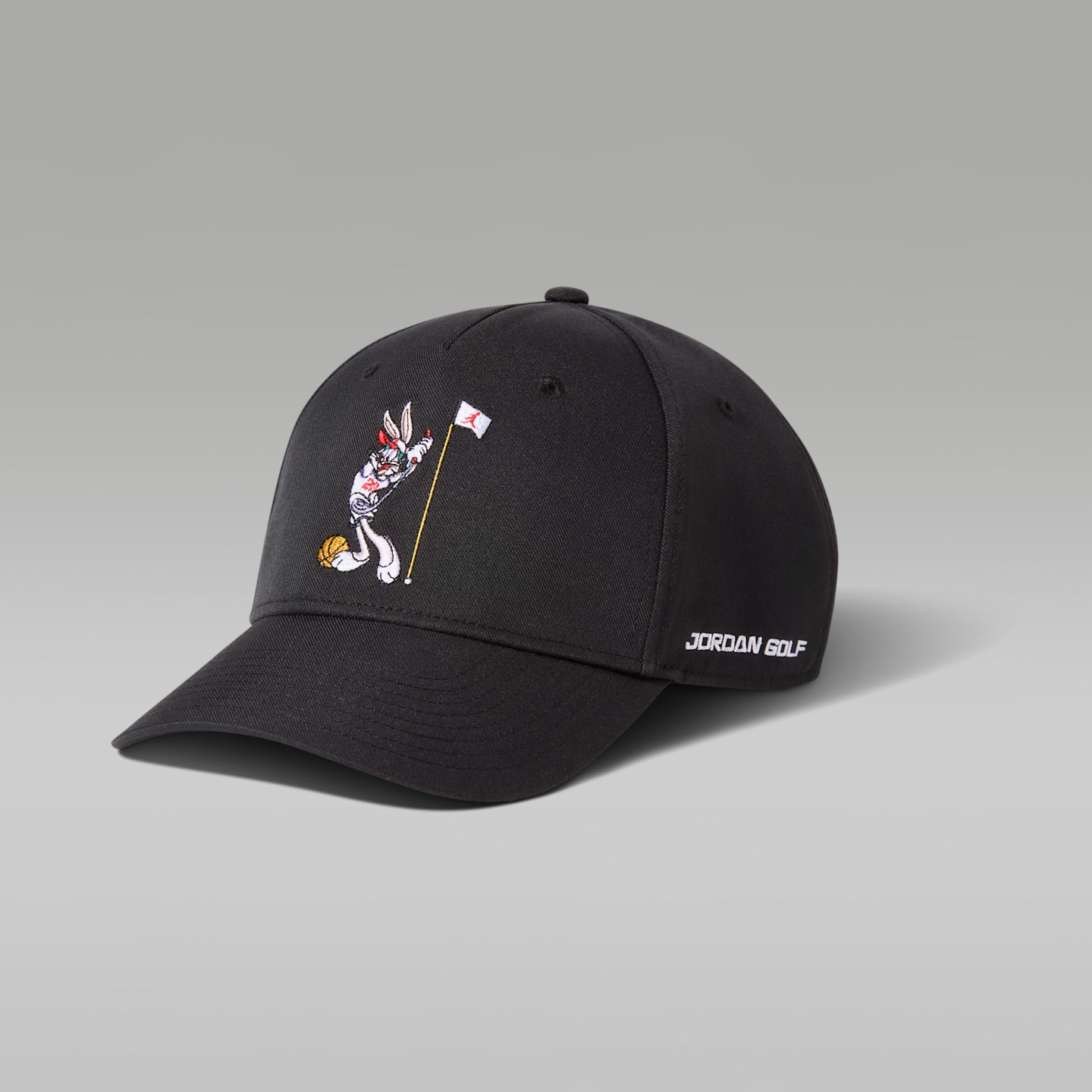 Мужская кепка Jordan Dri-FIT Space Jam Rise Golf, цвет: Чёрный / Белый — фото 5