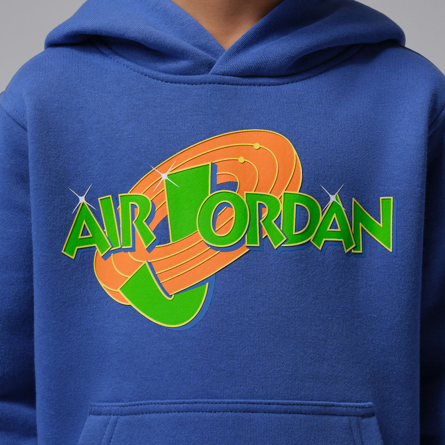 Детское худи Jordan Space Jam 30 Pullover, цвет: Королевский синий — фото 4