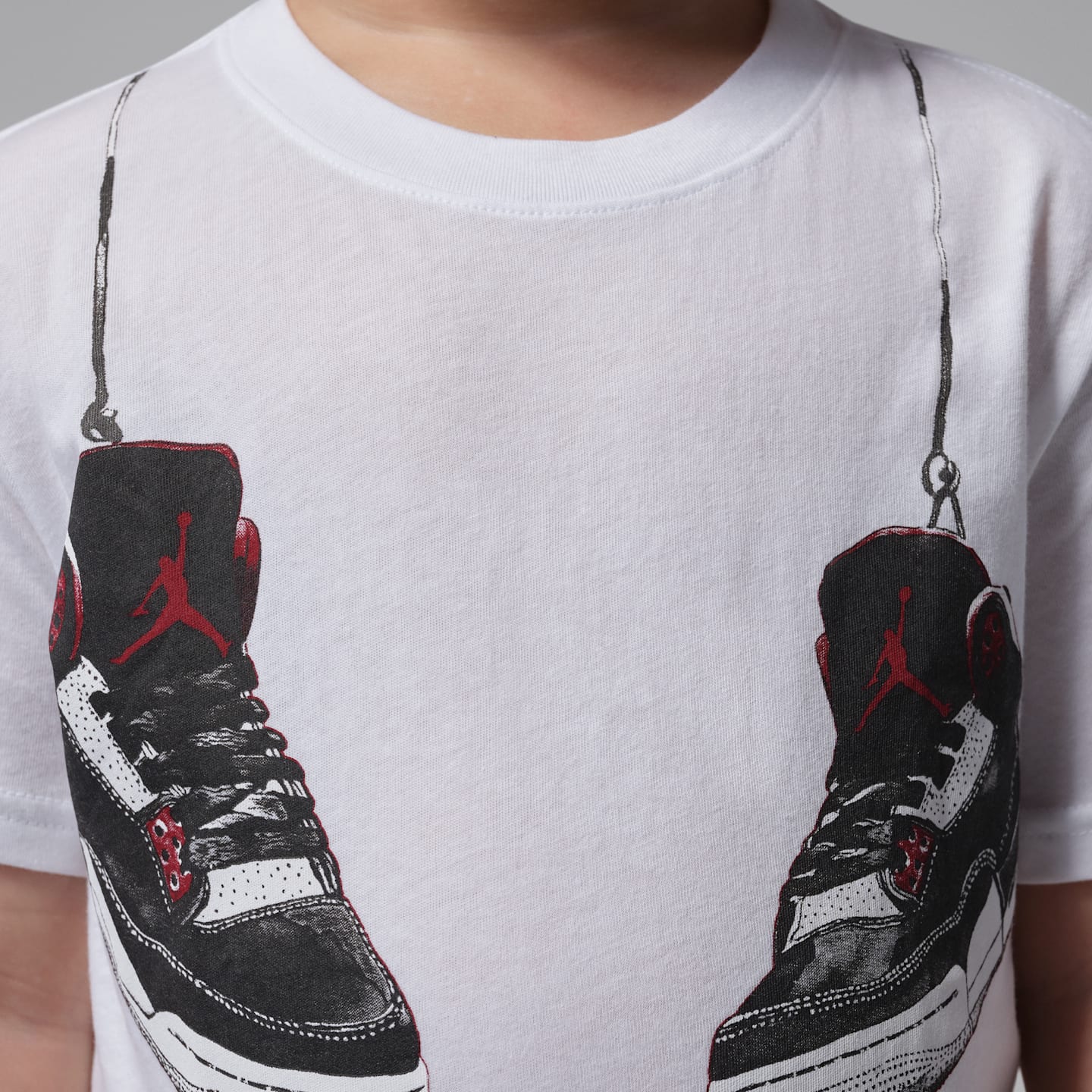 Детская футболка Jordan Hanging AJ3, цвет: Белый — фото 4