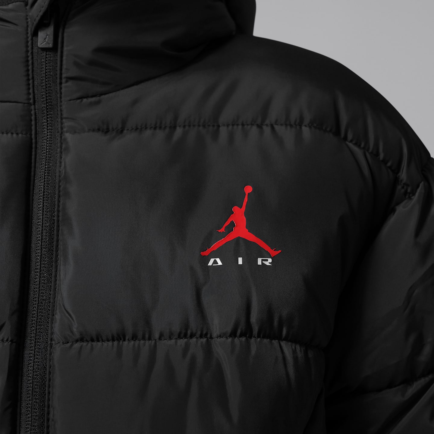 Детская куртка Jordan Brooklyn Graphic Puffer, цвет: Чёрный — фото 4